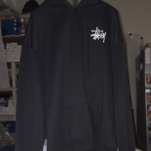 Stussy Black Zip-Up Sweater